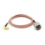 Rf Antenna Extension Cable Sma Bent Female Inner Pin To N Male Rpsma-kwnj Oscilloscope Feeder1