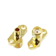 Rf Coaxial Antenna Connector Sma-kfb2 2-hole Diamond-shaped Outer Screw Inner Hole Welding Type1