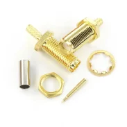 Rf Coaxial Connector Rpsma-ky-1.5 Outer Thread Inner Hole Tooth Length 13mm Match Rg316174 Cable1