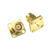 Rf Coaxial Connector Sma-jfd Inner Screw Inner Needle 4-hole Flange Full Copper Gold-plated Sma Male1
