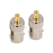 Rf Coaxial Converter Bnc-kmcx-j Bnc Female To Mcx Male Antenna Adapter Connector Spot1