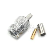 Rf Connector Nk-3 Female External Thread Internal Hole Crimping Type Can Connect 50-3 Wire Rg142 Wire Full Copper1