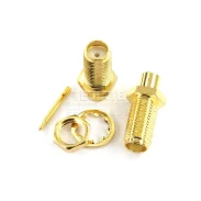 Rf Connector Sma Reverse Pole Female Rpsma-kb3 Outer Screw Inner Needle Rg402141 Semi-flexible Semi-steel Cable1