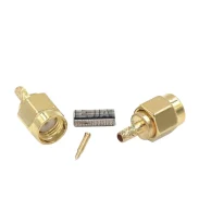 Rf Connector Sma-j-1.5 Right Angle Male Internal Thread Inner Needle 50-rg316 Press Welding Feeder Connector1
