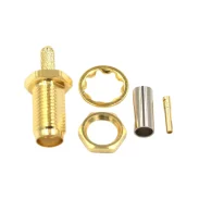 Rf Connector Sma-ky-1.5 External Thread Inner Hole Female Extension Adapter Wire Press Welding Feeder Connector1