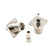 Rf Connector Tnc-kf-1.5 Opening 4 Hole Flange 1818mm Unwired Full Copper Spot1