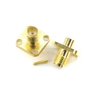 Rf Terminal Block Sma-kfb3 4-hole Flange Sma Female External Screw Internal Hole Suitable For Rg402141 Cable1