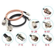 Rg14258 Double-layer Rf Connecting Line Njk-jw-kffjk N-type To F British Coaxial Cable Feeder1