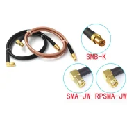 Rg58142 Coaxial Cable Feeder Sma Elbow Male To Smb Male And Female Sma-jwsmb-k Rf Adapter Cable1