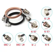 Rg58142 Rf Adapter Cable Njkfjw To Bnc-j Elbow Male Inner Pin N Female 4-hole Flange1