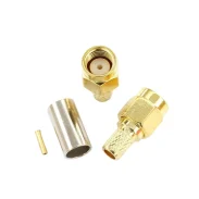 Rp-sma-j-3.0 Rf Connector Male Inner Screw Inner Hole 50-3 Rg58 Press Welding Feeder Connector1