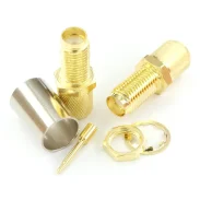 Rpsma-k-5 Sma Female Connector With Outer Screw And Inner Needle, Crimping Feeder Welding Connector, Sma Reverse Pole Female Connector1