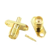 Rpsma-kfb2 2-hole Flange Sma Outer Screw Inner Needle Without Wire Welding Semi-flexible Steel Rg4051