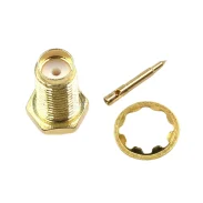 Rpsma-ky-1 Open Type Rf Connector With External Thread And Internal Needle, Male And Female, Rg178 Pressure Welding Feeder Connector1
