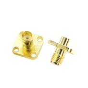 Sma Connector Rpsma-kfb3 4-hole Flange Sma Outer Screw Inner Needle Without Wire Rg402 Rg1411