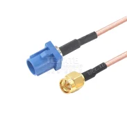 Sma Male Fakra-c Female To Sma Female Blue C Connector Adapter Cable Gps Antenna Extension Cable1