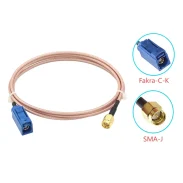 Sma Male Fakra-c Female To Sma Female Blue C Connector Adapter Cable Gps Antenna Extension Cable1