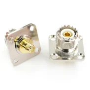 Sma Male Screw Female To Uhf Female Connector 4-hole Flange Smakuhfkkf Adapter Rf Connector1