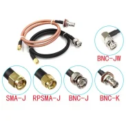 Sma Male To Bnc Male Connecting Cable Smabnc-jj50 Ohm-3 Coaxial Cable Feeder Rg58142 Adapter Cable1 Sma Male To Bnc Male Connecting Cable Smabnc-jj50 Ohm-3 Coaxial Cable Feeder Rg58142 Adapter Cable1