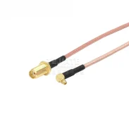 Sma To Mmcx Rf Adapter Extension Cable Curved Male Mmcx-jw To Sma-k Straight Head Outer Screw Inner Hole1
