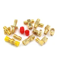 Sma-jj Male To Kk Female To Jkw Antenna Adapter Rp Rf Connector Elbow Dual-pass Female To Male1