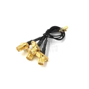 Sma-kfipx-1.13 Jumper Sma Two-hole Flange Diamond To Ipex Outer Screw Inner Hole Antenna Transfer Feeder1