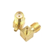 Smammcx-kjw Rf Connector Sma Outer Screw Inner Hole To Mmcx Bent Male Adapter Antenna Base1