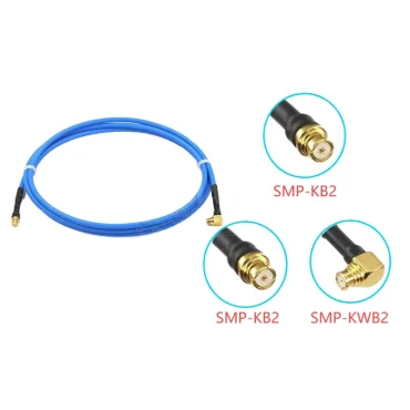 Smp Female To Smp Female Extension Cable Smpsmp-kk Elbow Female Connector Rg405 Blue Semi-flexible Coaxial Cable1