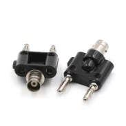 BNC female to double row 4mm banana plug Q9 connector multimeter to oscilloscope adapter test head