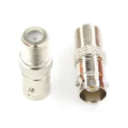 Tejat Rf Adapter Bnc Female To F British Female Bncf-kk Cable Tv Connector1