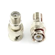 Tejat Rf Adapter Bnc Male To F British Female Bncf-jk Cable Tv Connector1