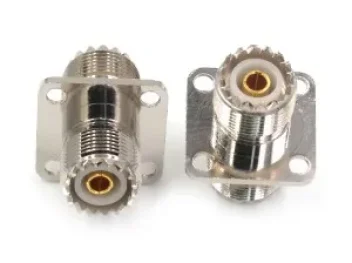 Tejat Rf Adapter Uhf-kkf M Female To Female Sl16 With Four-hole Flange Fixing1