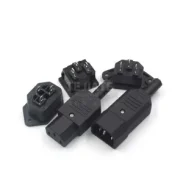 Three-core Power Cord Plug Male And Female Plug Socket Charging Extension Cord Plug Power Plug1