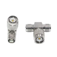 Tnc-jkk Tnc Three-way Adapter Tnc One Male To Two Female Gps Plug Connector Tnc One To Two1