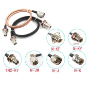 Tnc-k To N-type Rf N-kf To Tnc Female Reverse Polarity Rg58142 Connecting Line Coaxial Line 50 Ohms1