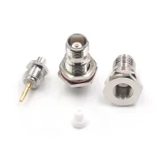 Tnc-kyb3 Tnc Wiring Hexagonal Female Through-wall Nut To Fix 141rg402 Semi-flexible And Semi-rigid Cable1