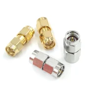 coaxial RF adapter dual male SMA-JJ male to male dual-way connector internal thread internal pin